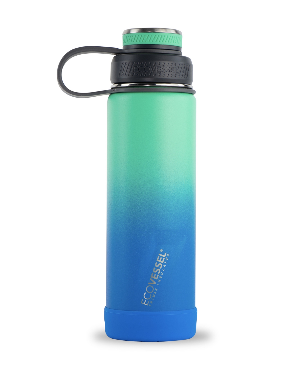 EcoVessel Boulder Trimax Insulated Stainless Steel Bottle Strainer and Silicone Bumper, 20 oz - Ombre