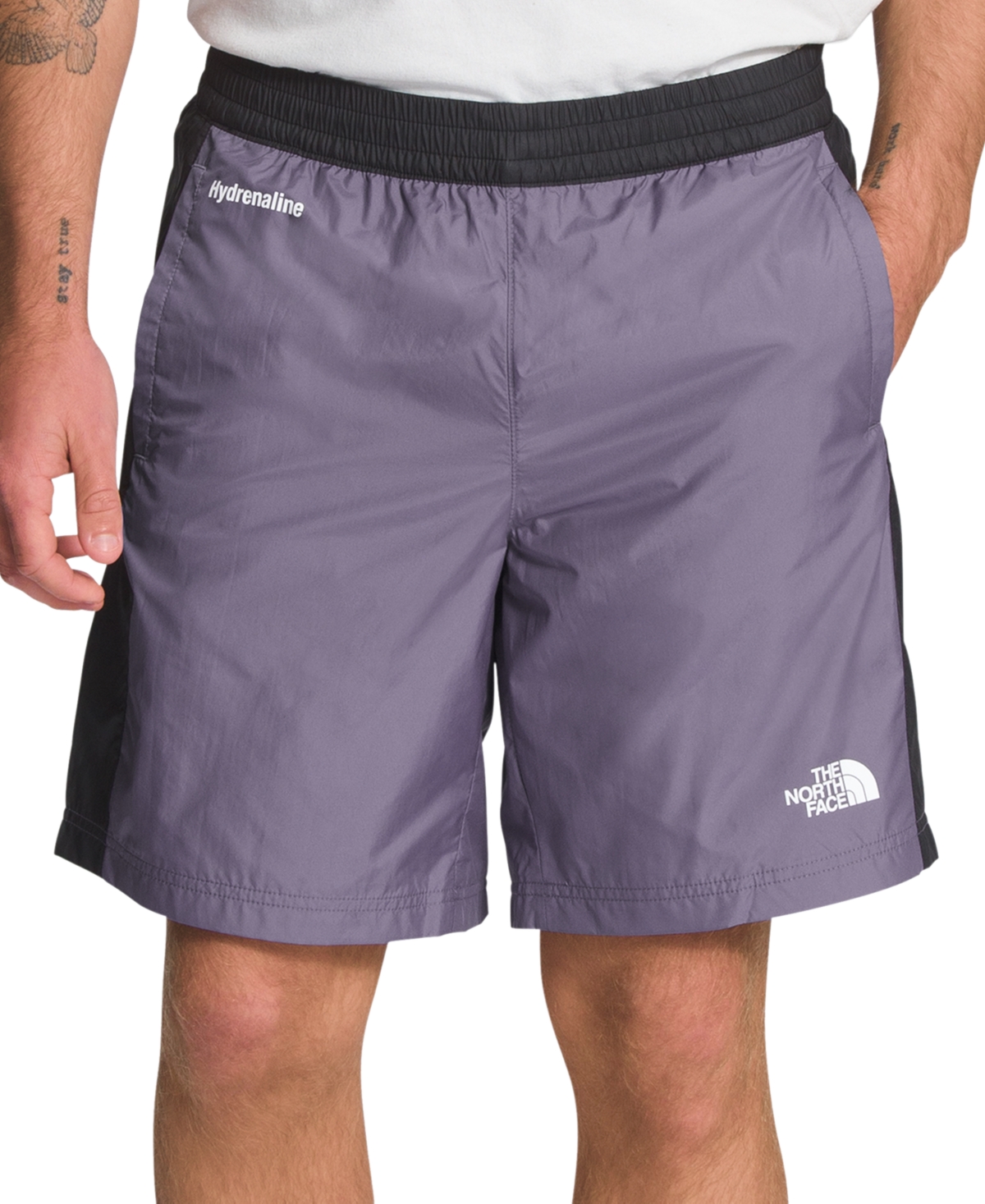 Shop The North Face Men's Hydrenaline Water-repellent Shorts In Lunar Slate
