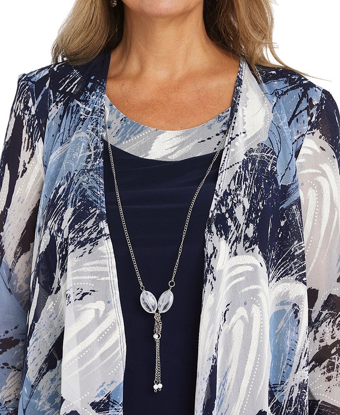 R & M Richards Petite Printed 3/4Sleeve Jacket & Dress Macy's