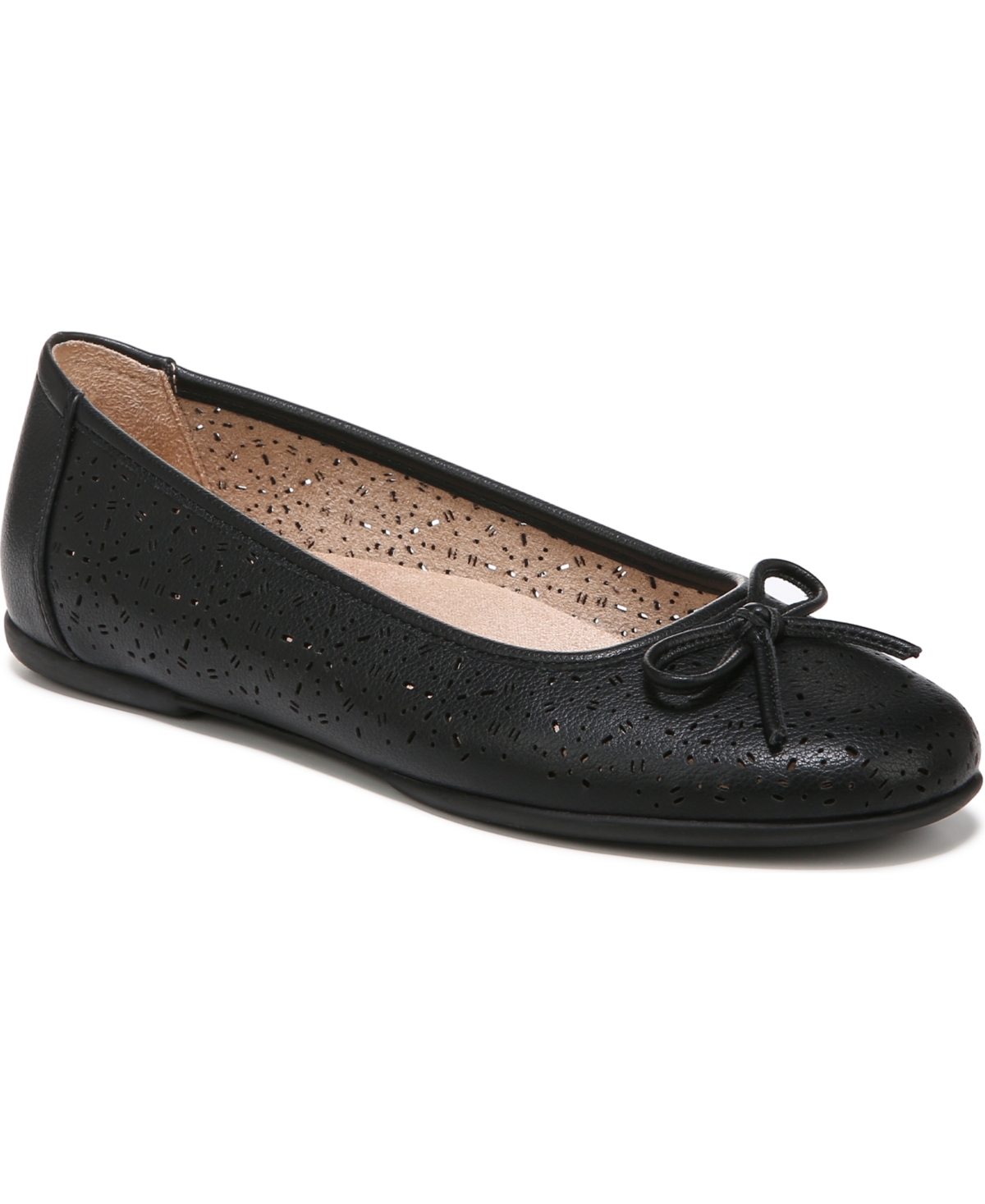 Magical Flats - Black Smooth Faux Leather