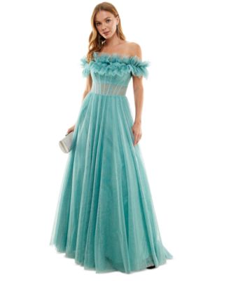 Green prom cheap dress macys