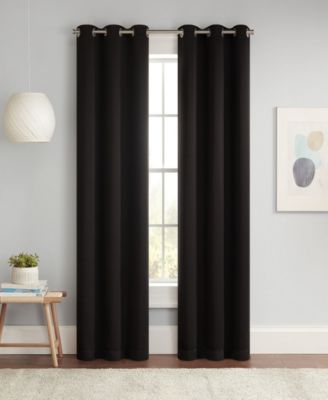 Shop Eclipse Darrell Energy Saving Blackout Grommet Curtain Panel Collection In Indigo