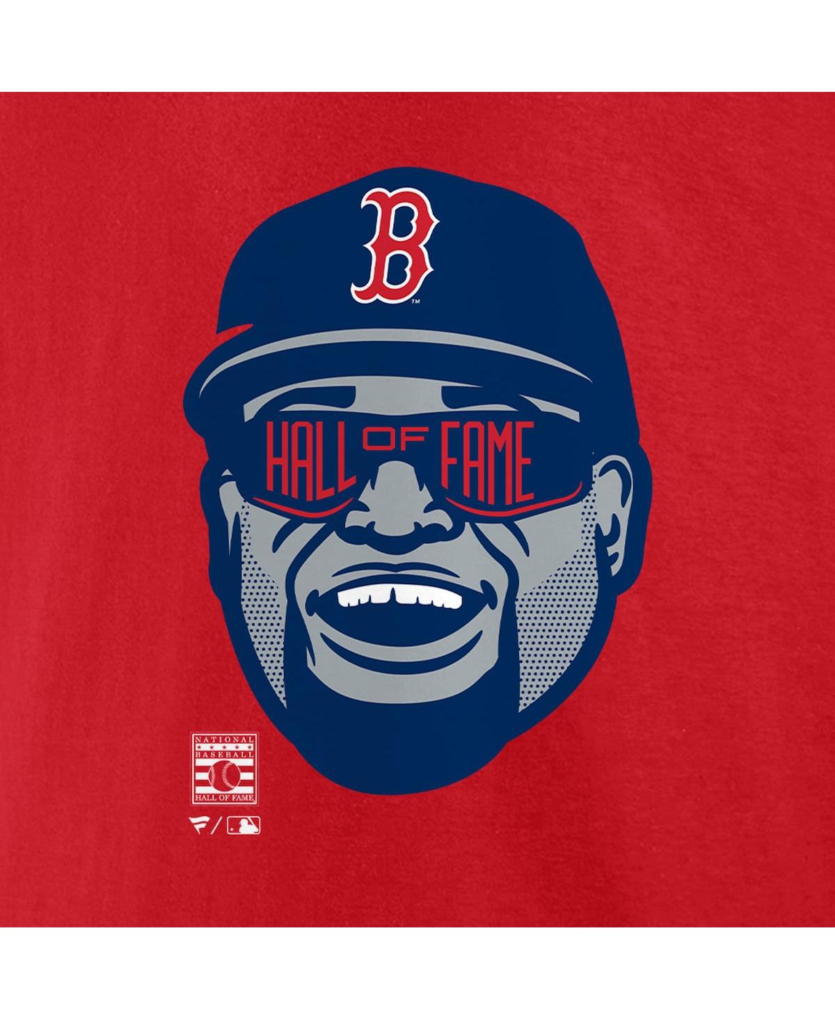 Fanatics Branded David Ortiz Red Boston Red Sox Hall Of Fame T-shirt In Red