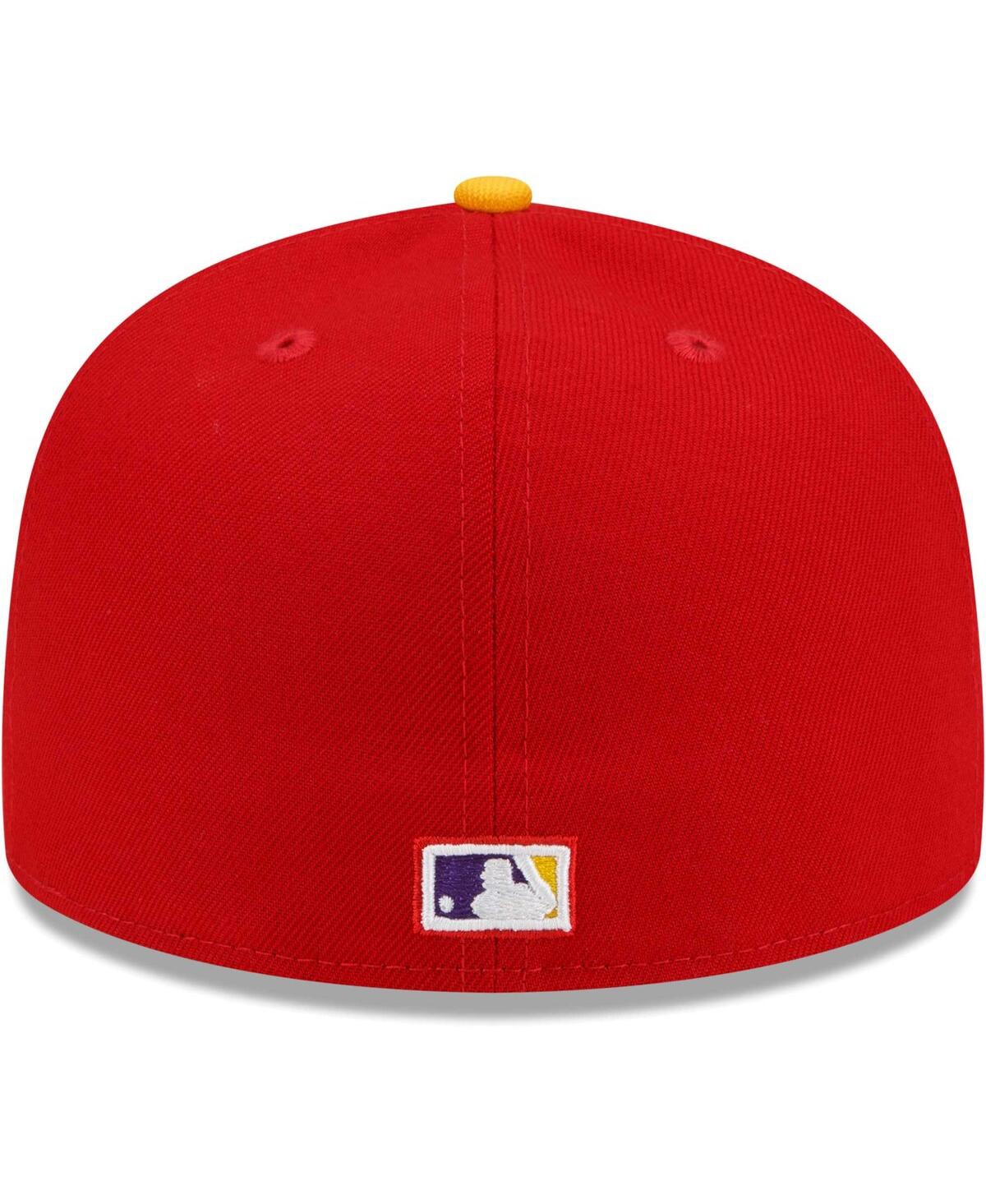Shop New Era Men's  X Just Don Red Los Angeles Angels 1989 Mlb All-star Game 59fifty Fitted Hat