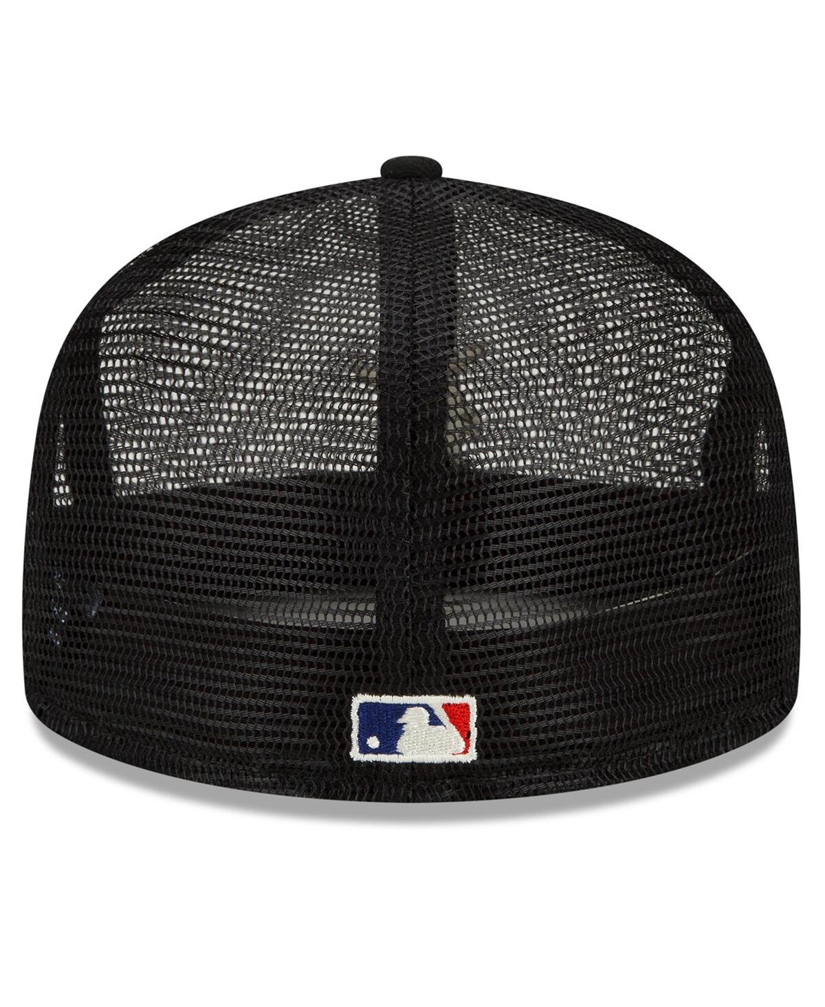 Shop New Era Men's  X Fear Of God Black Mesh 59fifty Fitted Hat