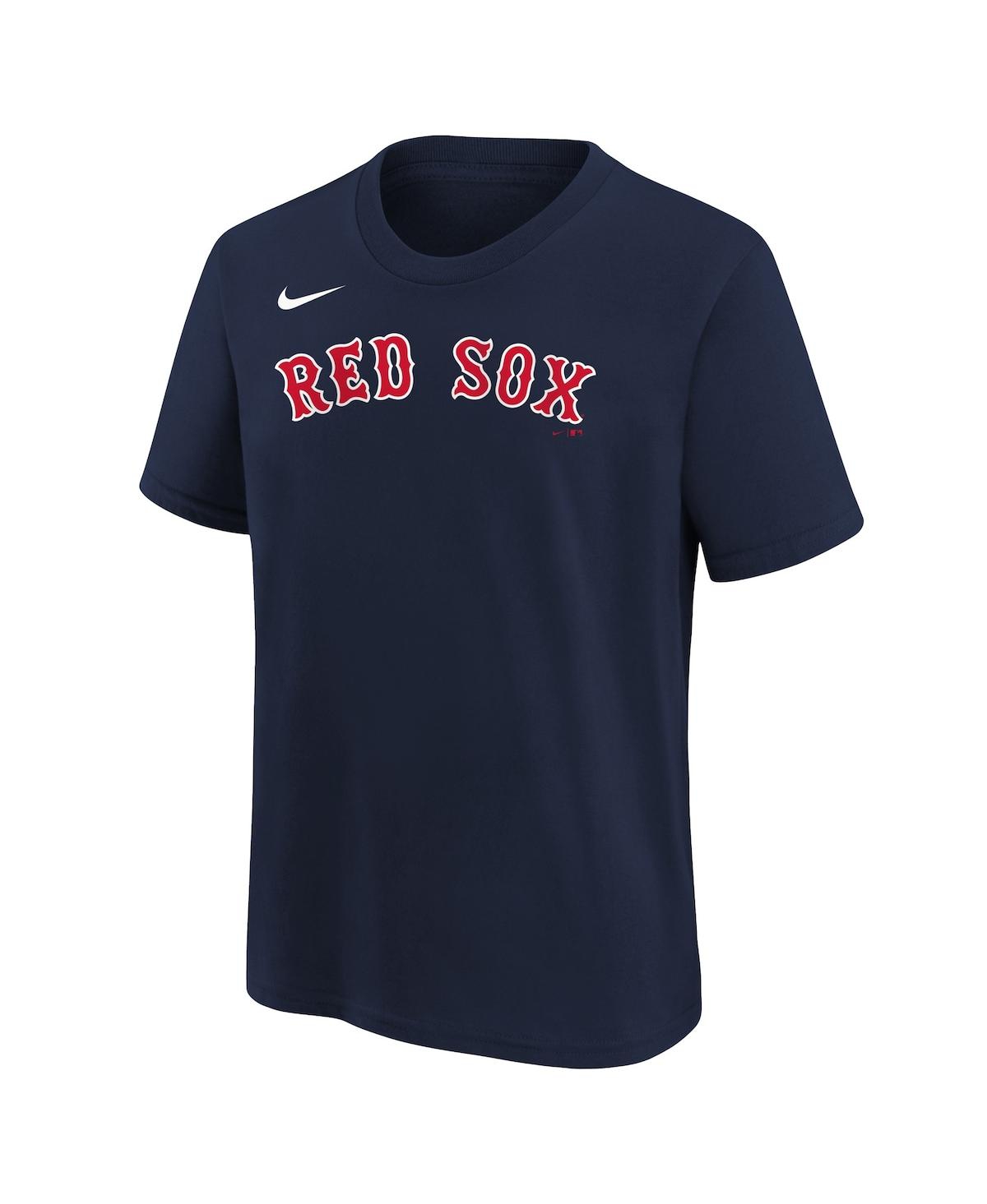 Shop Nike Big Boys  Enrique Hernandez Navy Boston Red Sox Player Name And Number T-shirt