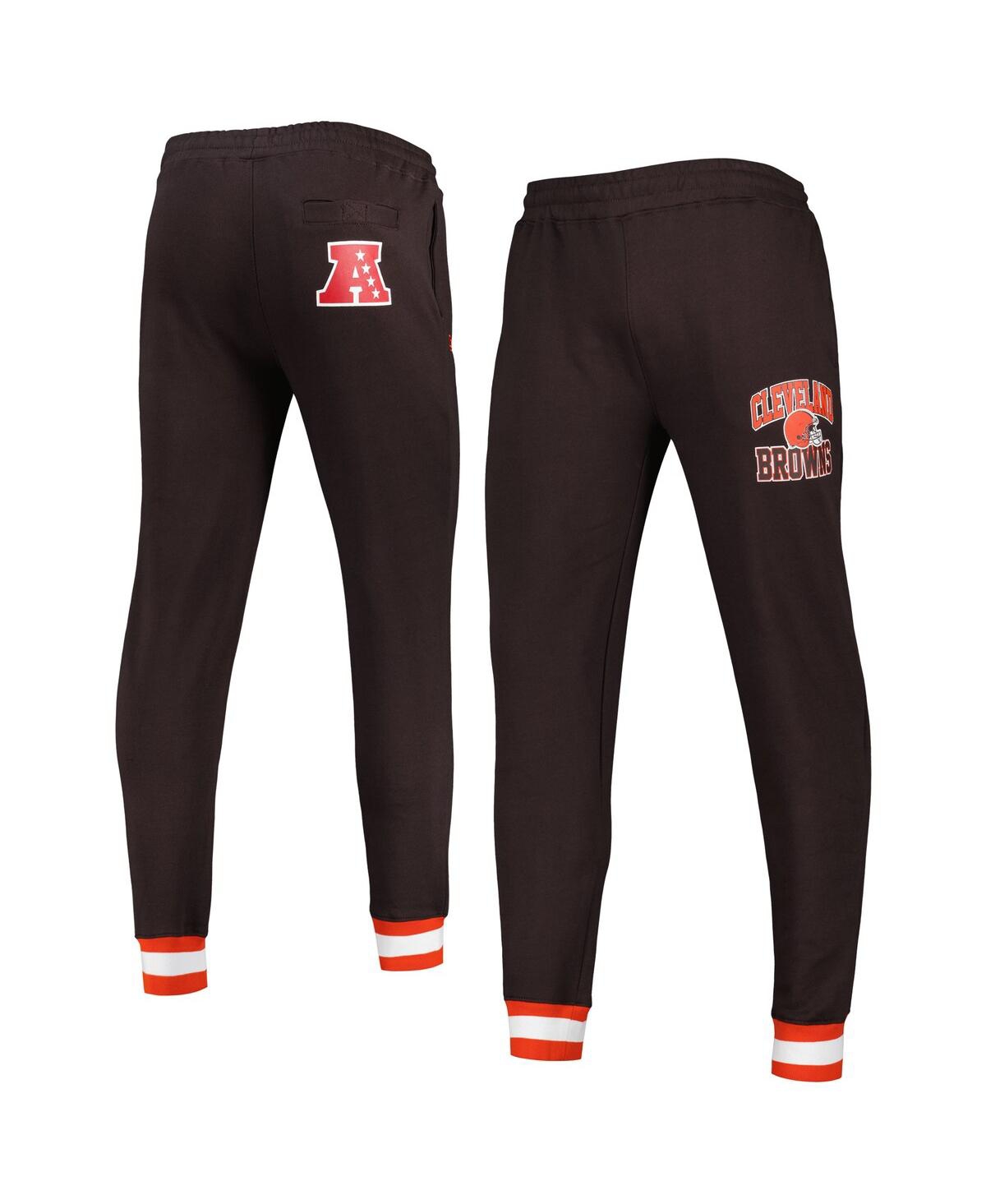 Shop Starter Men's  Brown Cleveland Browns Blitz Fleece Jogger Pants