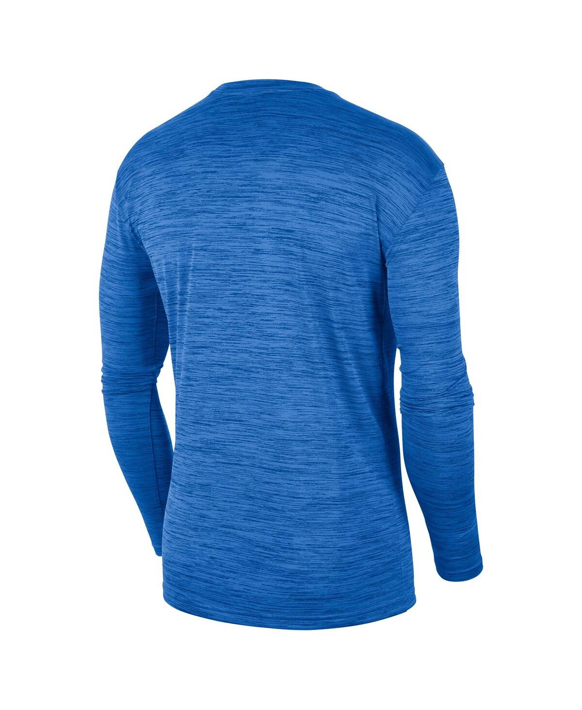 Shop Jordan Men's  Blue Ucla Bruins Sideline Game Day Velocity Performance Long Sleeve T-shirt