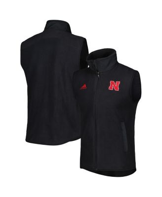 Men's Black Nebraska Huskers Full-Zip Vest