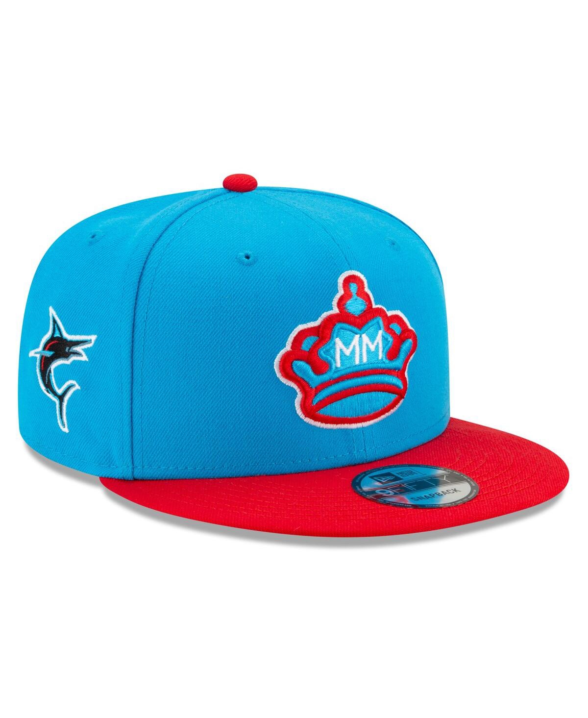 New Era Kids' Big Boys  Blue, Red Miami Marlins 2021 City Connect 9fifty Snapback Adjustable Hat