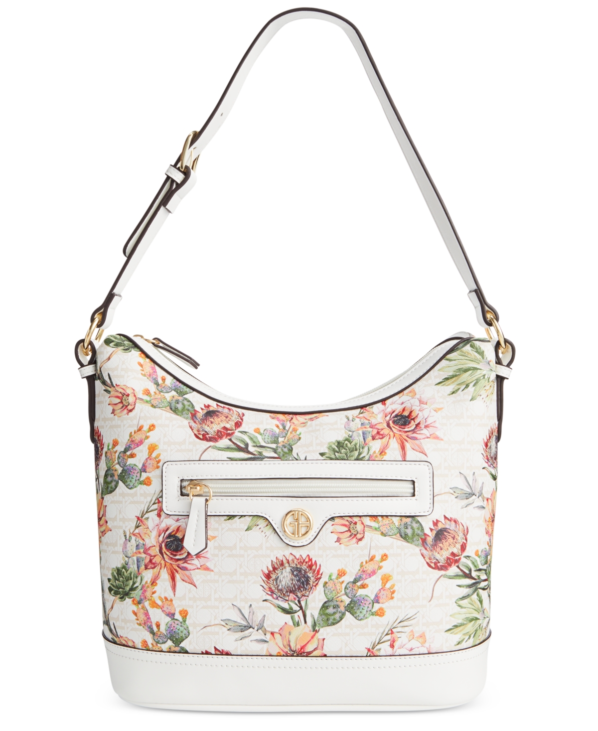 Giani Bernini Mom's Day Floral Small Zip-top Hobo Bag, Created For