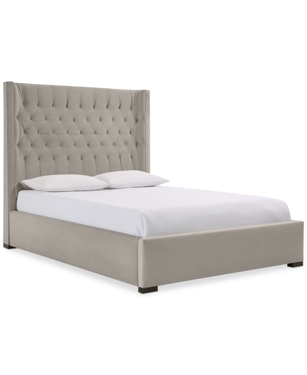 Furniture Cadelyn Upholstered Full Bed In Platinum
