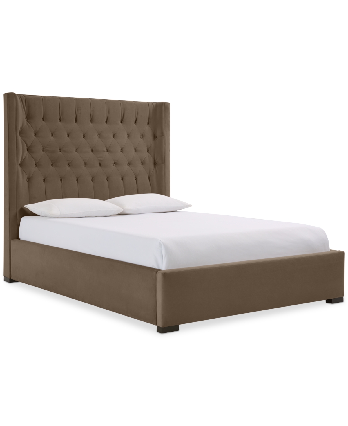 Furniture Cadelyn Upholstered Full Bed In Taupe