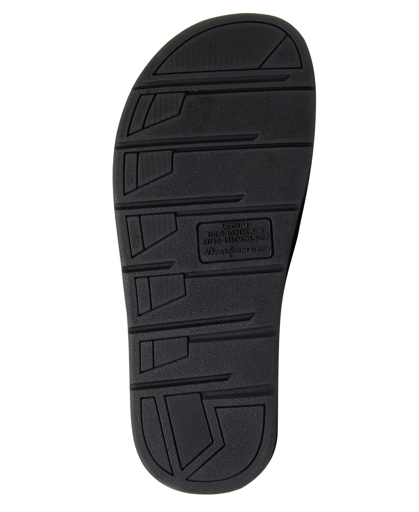 Мужские тапочки Dearfoams Collin Terry Adjustable Shower Slide House Slipper, цвет: Чёрный — фото 9