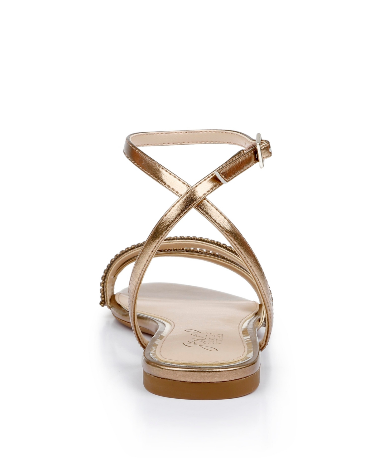 Jewel Badgley Mischka Women's Roslyn Flat Evening Sandals