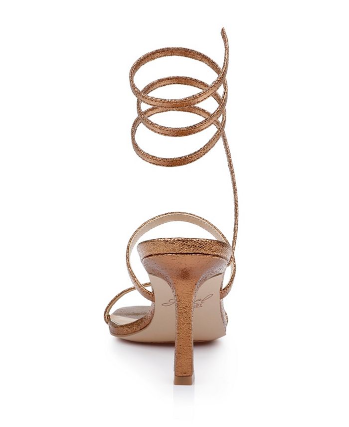 Jewel Badgley Mischka Women's Reina Ankle Wrap Evening Sandals Macy's