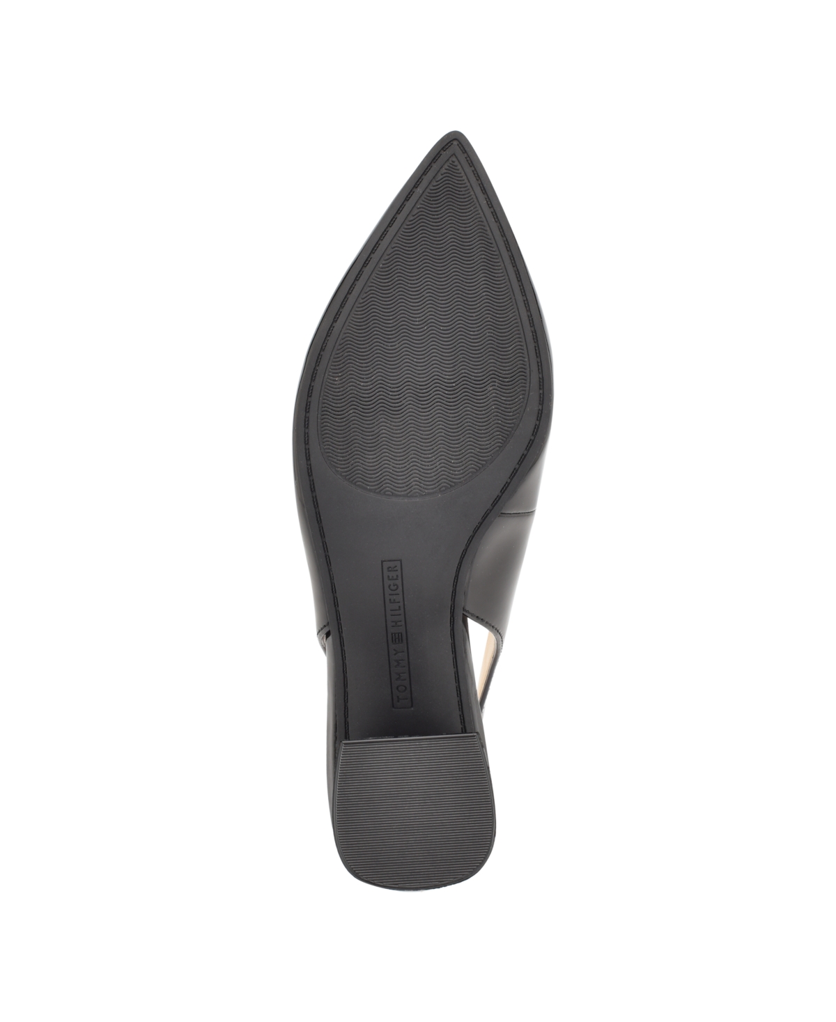Tommy Hilfiger Women's Nileo Block Heeled Sling Back Pumps In Black Patent