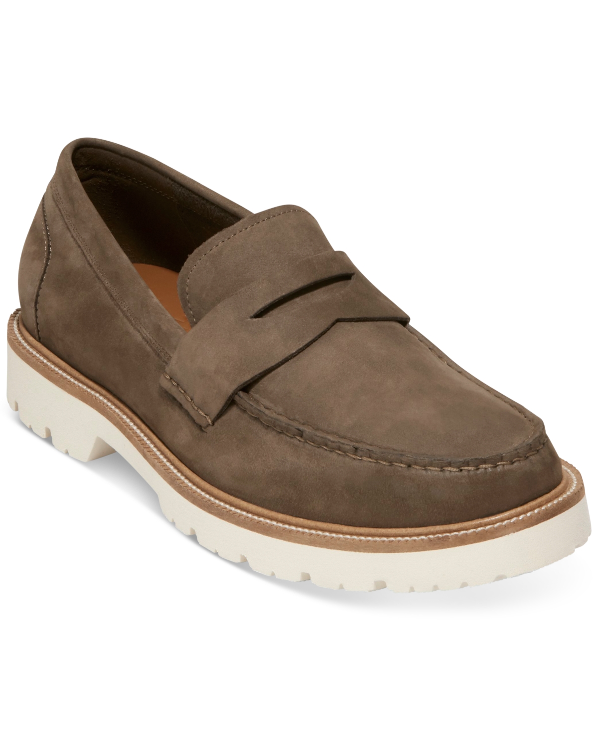 Cole Haan American Classics Penny Loafer In Ch Truffle Nubuck/egret