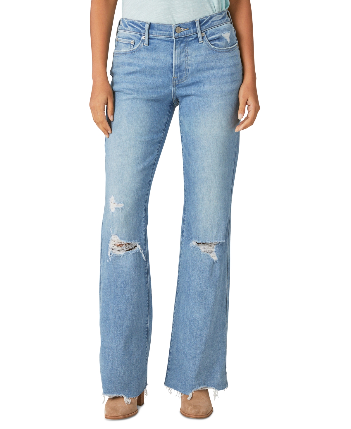 Shop Lucky Brand Women's Sweet Flare Stretch Flare-leg Jeans In Capsize Dest