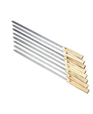 G & F Products 17-Inch Long Stainless Steel Brazilian-Style BBQ Skewers, 8 Pieces - Macy's