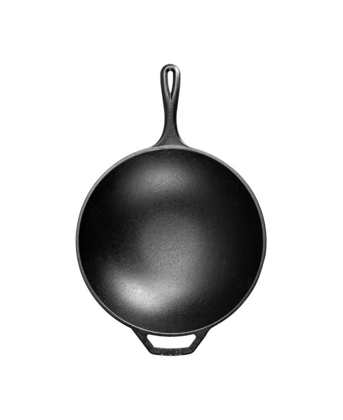 Shop Lodge Cast Iron Chef Collection 12" Chef Style Wok Cookware In Black