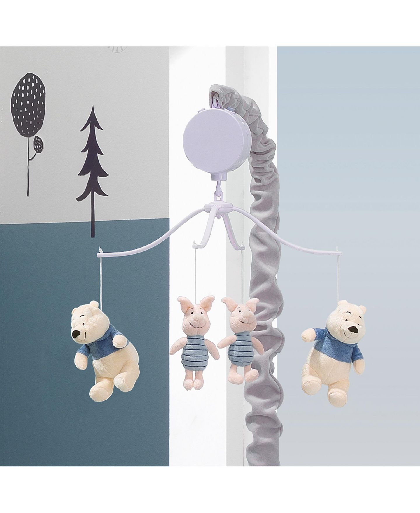 Детская игрушка Lambs & Ivy Disney Baby Forever Pooh Gray/Beige Bear Musical Baby Crib Mobile by Lambs and Ivy — фото 2