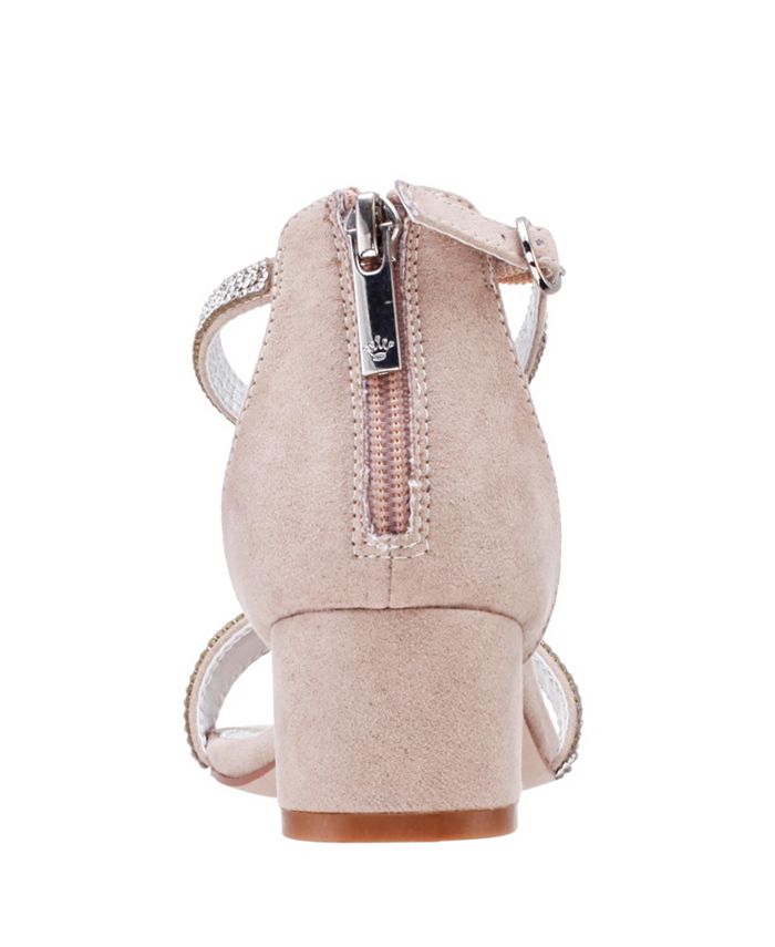 Nina Little Girls Valetta Ankle Strap Zipper Closure Sandals Macy's