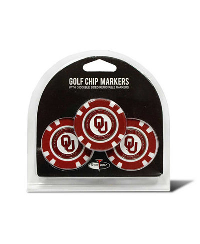 Team Golf Oklahoma Sooners 3-Pack Poker Chip Golf Markers