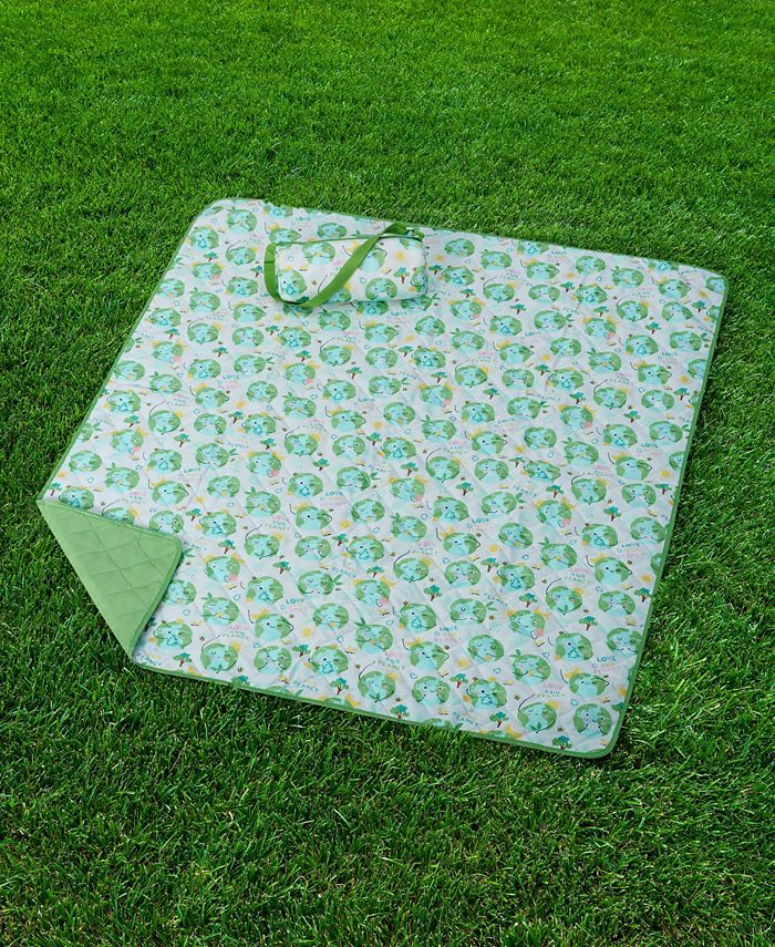 JLA Home Love Our Printed Picnic Blanket & Tote Set, 50" x 60