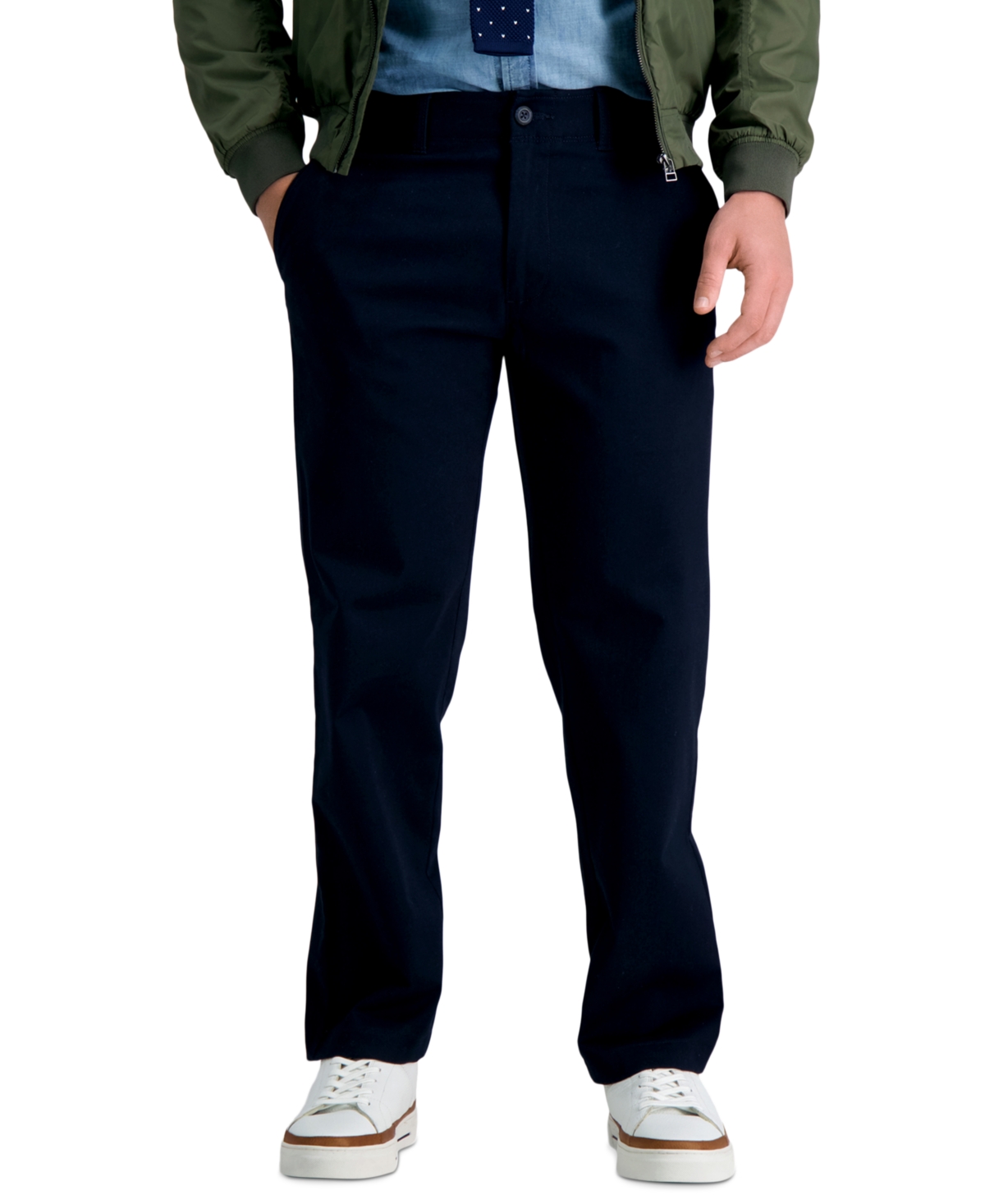 Haggar Men's Life Khaki Straight Fit Comfort Pant