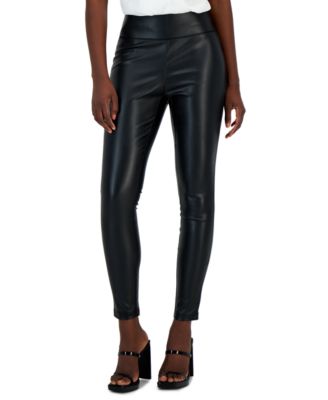 Women's Faux-Leather Leggings, Created for Macy's