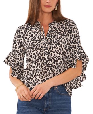 leopard-print blouse