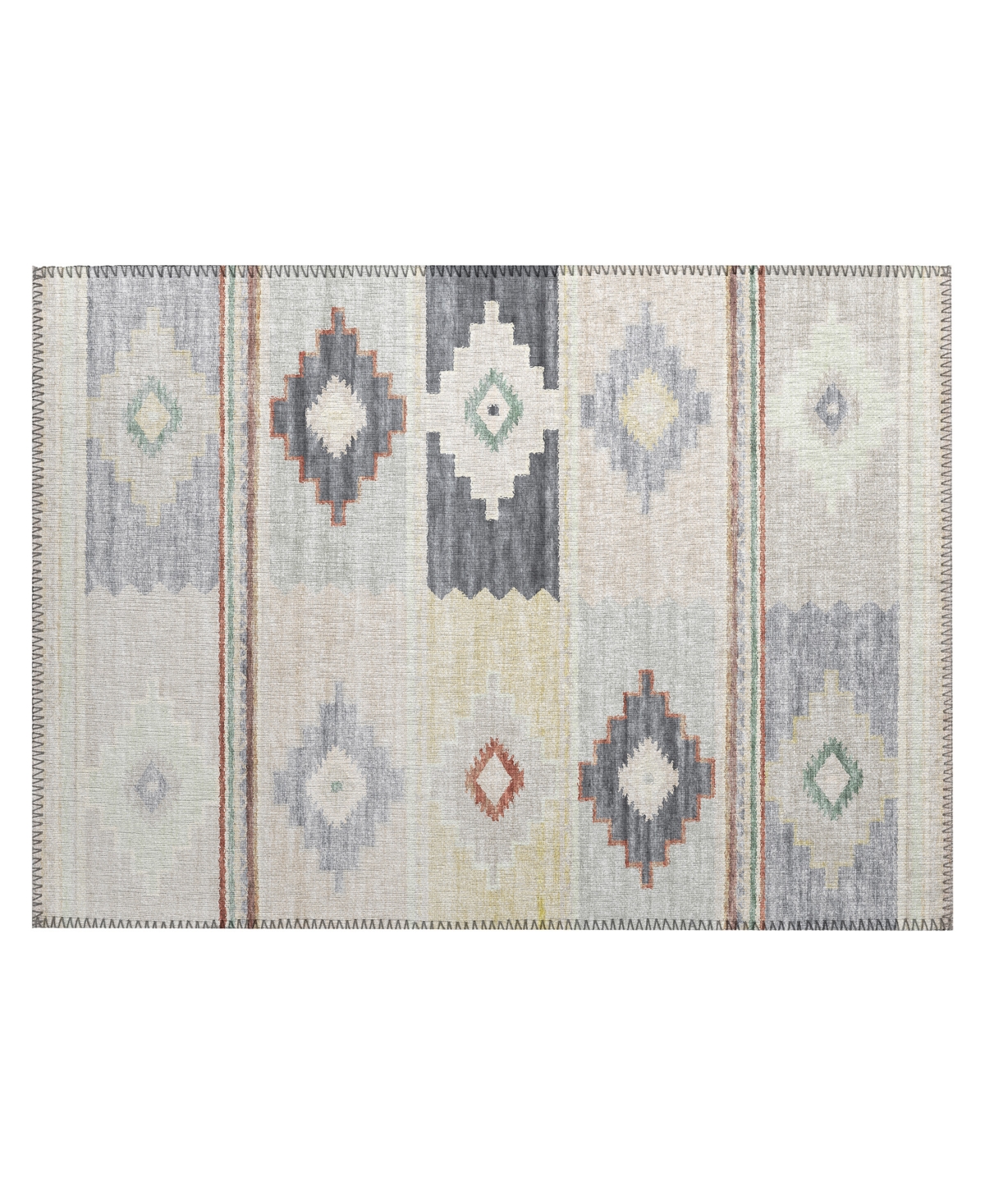 D Style Phoenix Ph1 1'8" X 2'6" Area Rug In Ivory