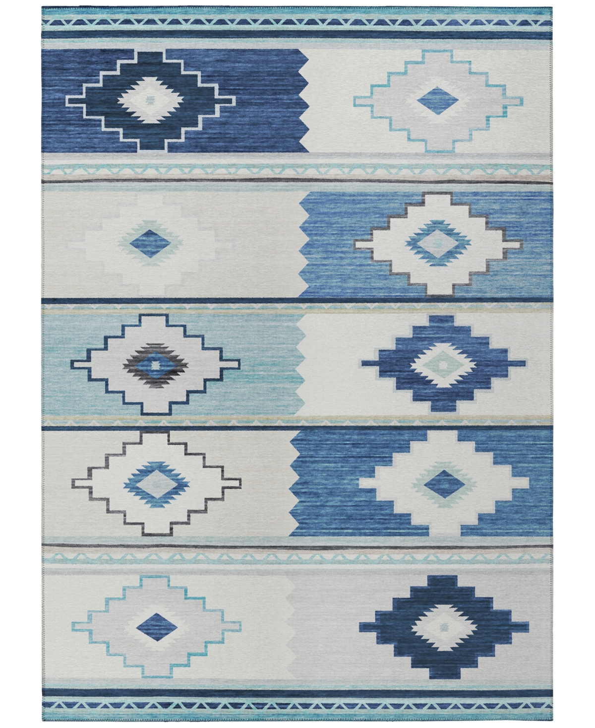 D Style Phoenix Ph1 8' X 10' Area Rug In Azure