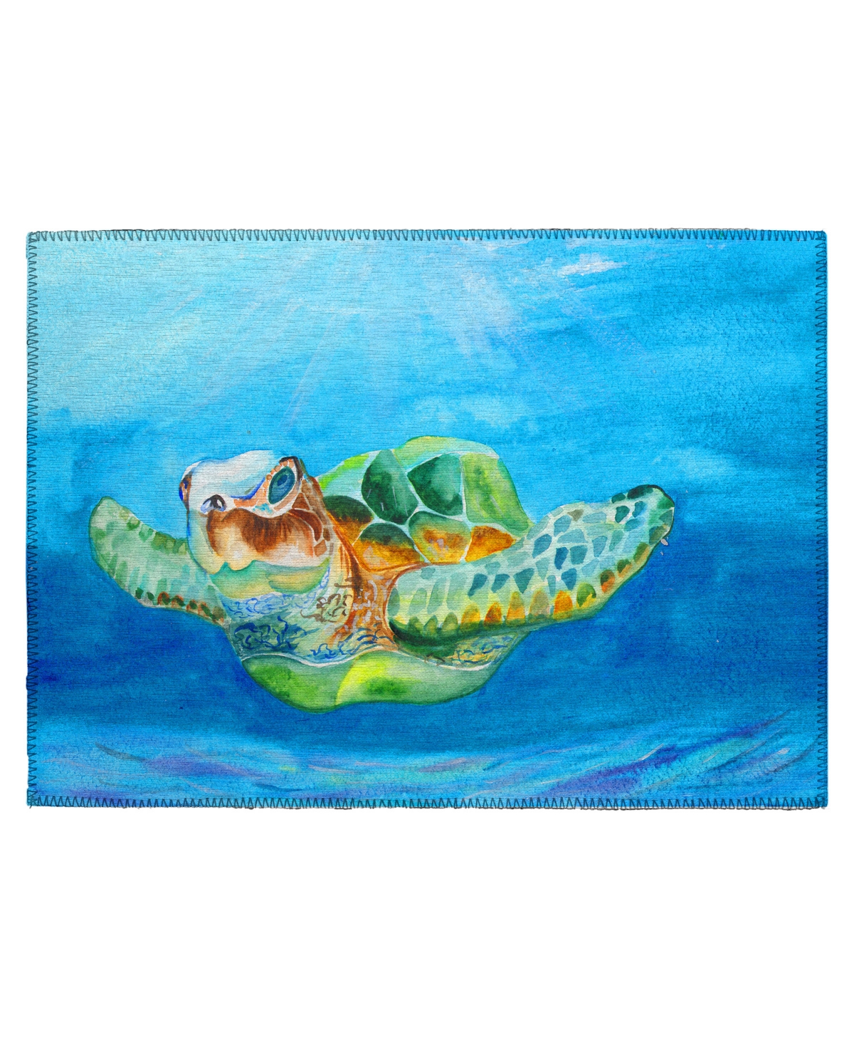 D Style Harbor Ha3 1'8" X 2'6" Area Rug In Ocean