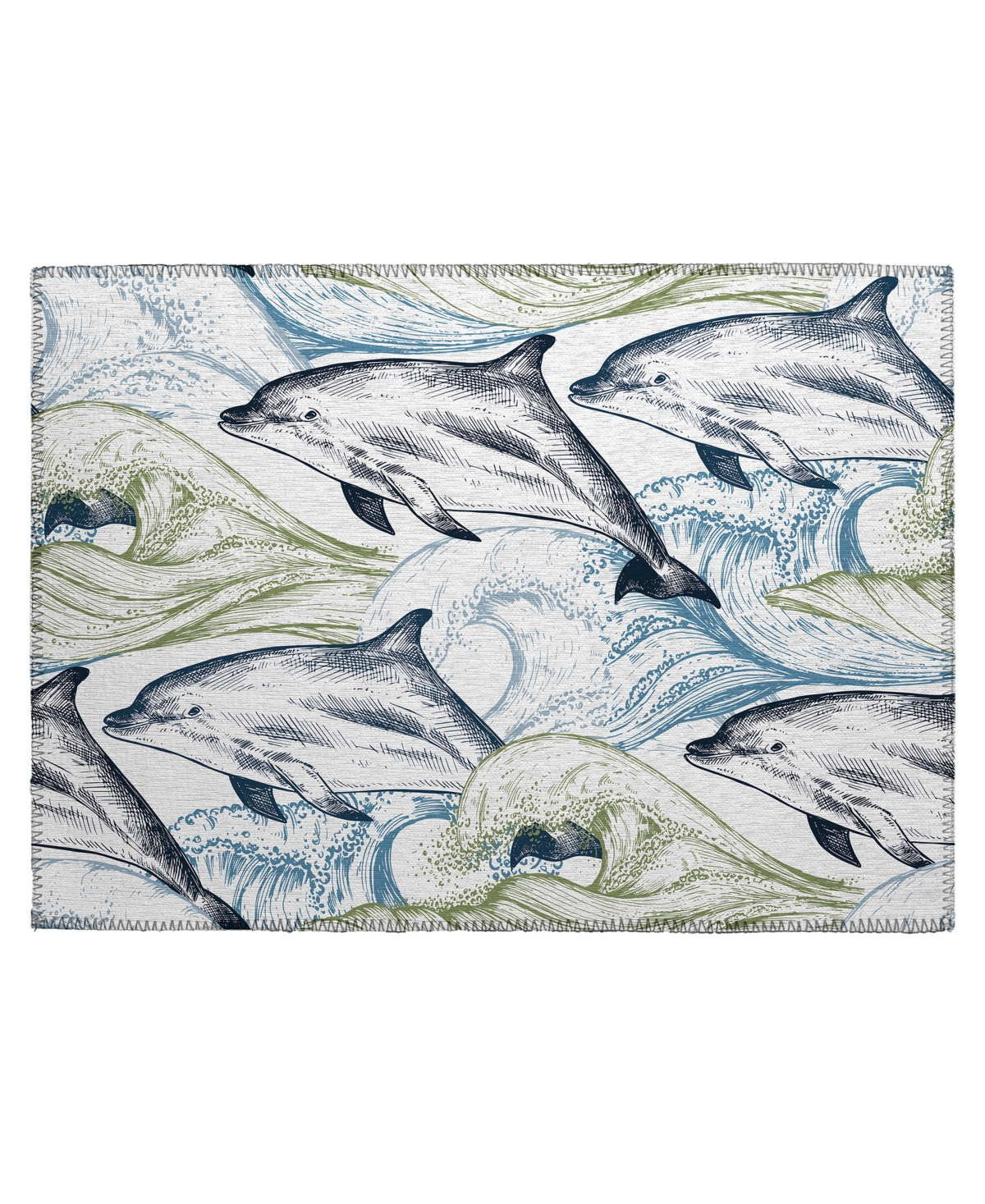D Style Harbor Ha10 1'8" X 2'6" Area Rug In Ivory