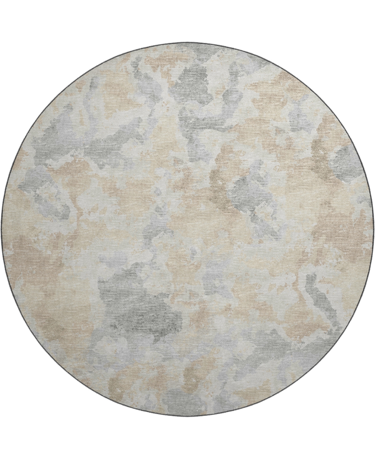 D Style Camberly Cm2 8' X 8' Round Area Rug In Beige
