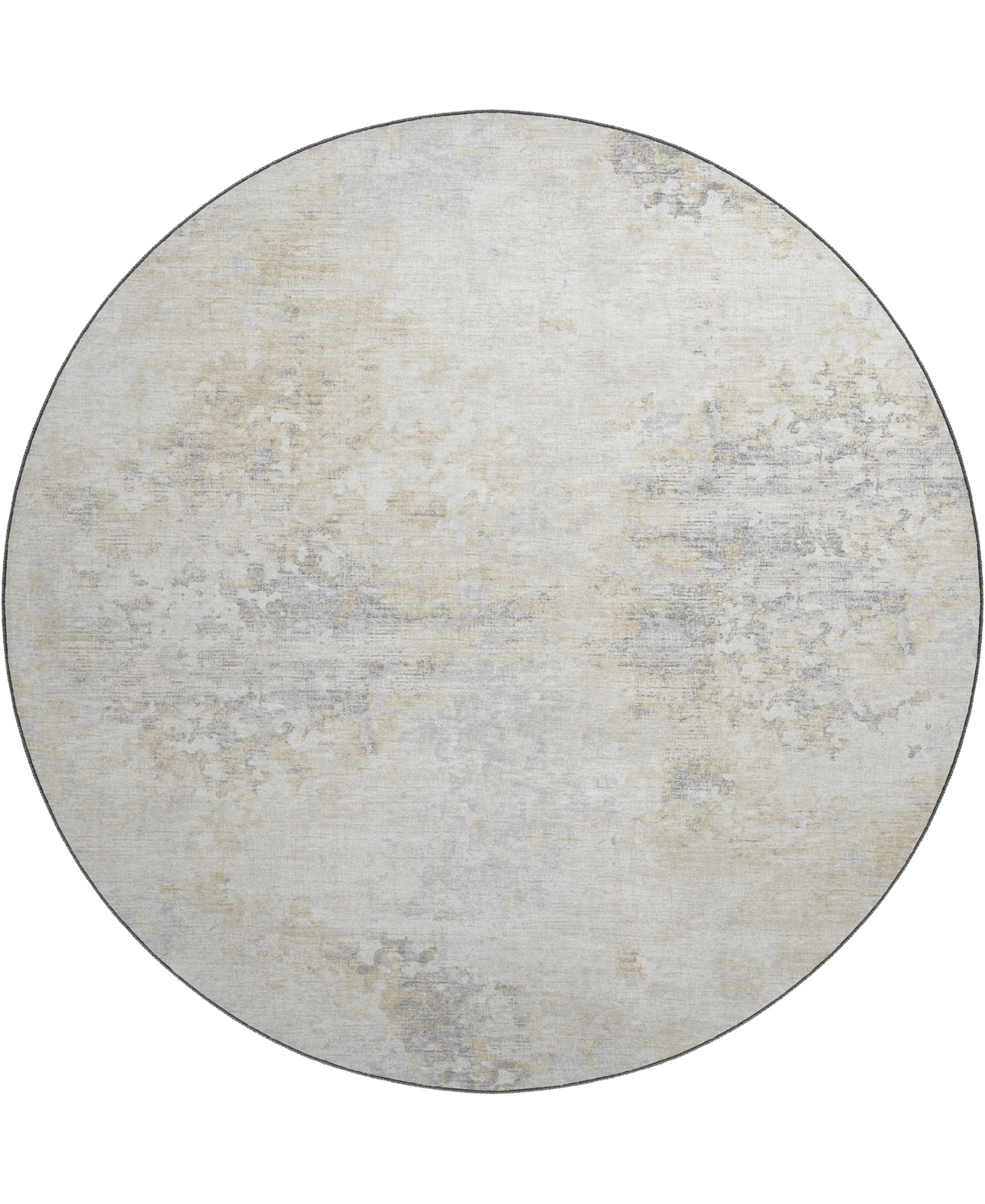 D Style Camberly Cm5 8' X 8' Round Area Rug In Ivory