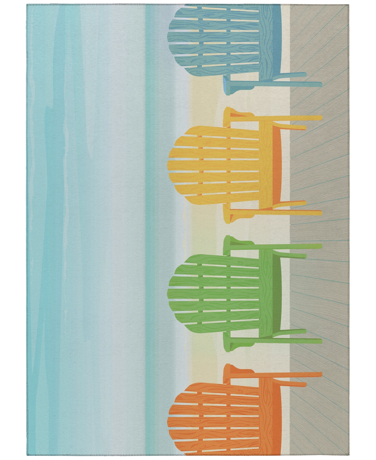 D Style Harbor Ha1 2'6" X 3'10" Area Rug In Aquamarine