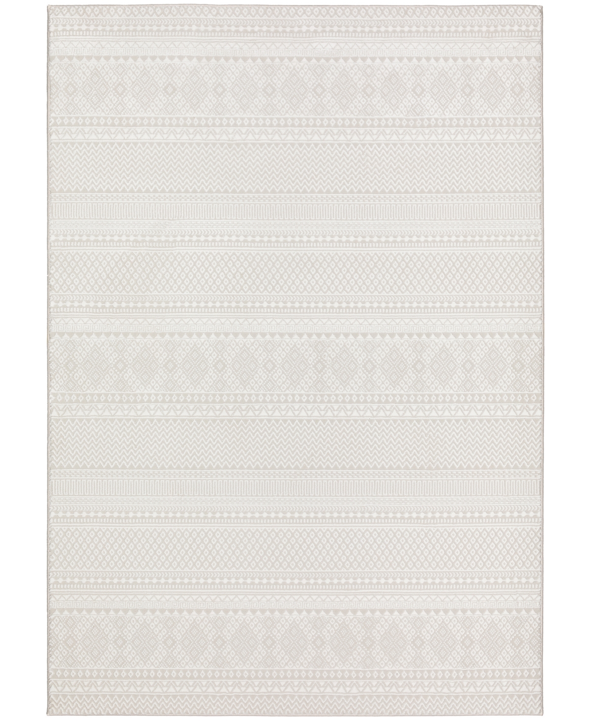 D Style Lindos Lds2 5'1" X 7'5" Area Rug In Ivory