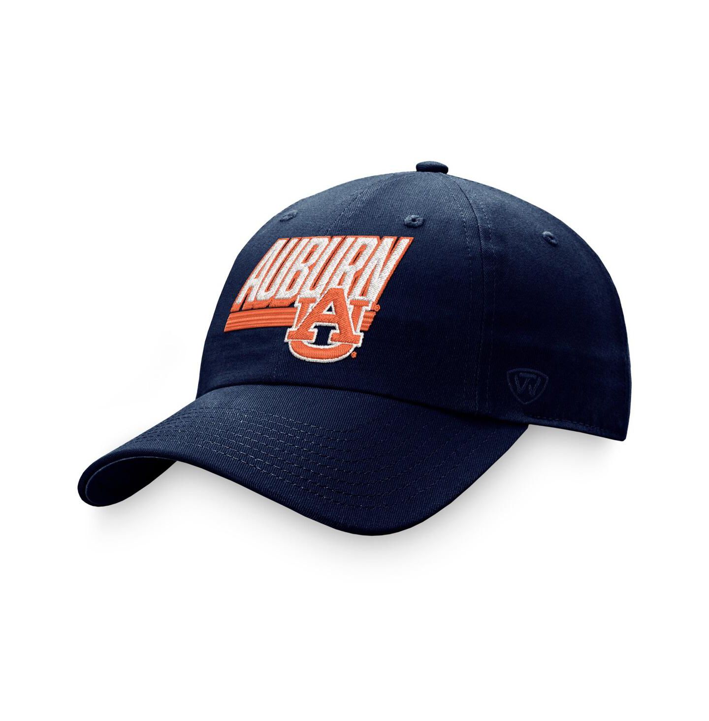 Мужская кепка Top of the World Navy Auburn Tigers Slice Adjustable Hat — фото 1
