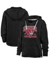 '47 Women's Black Philadelphia Eagles Cross Script Emerson Pullover Hoodie - Black