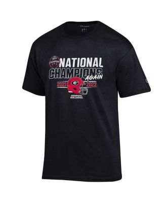 Champion Men's Black Georgia Bulldogs Back-To-Back College Football ...