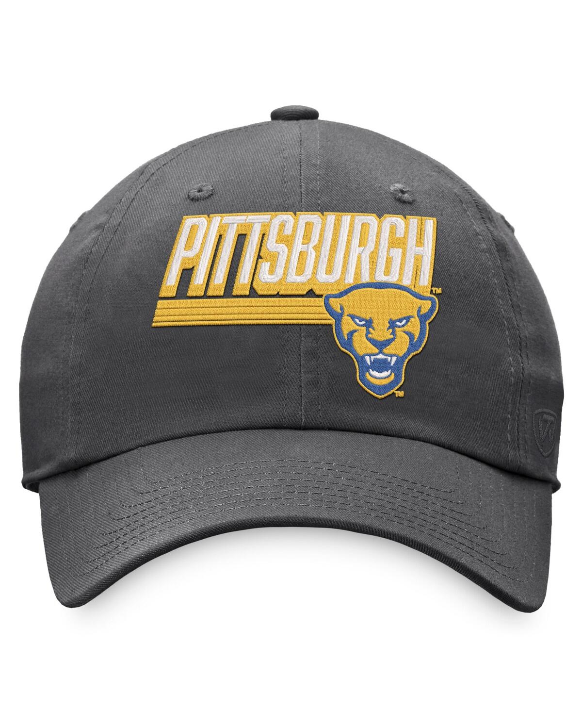 Top Of The World Charcoal Pitt Panthers Slice Adjustable Hat In Charcoal