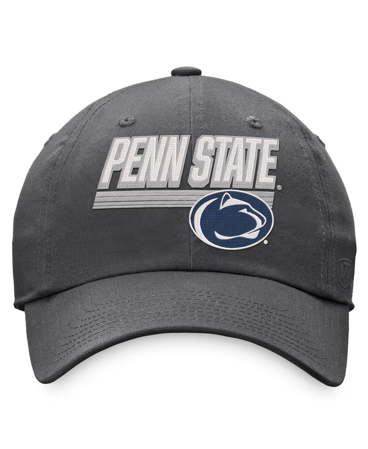 Shop Top Of The World Men's  Charcoal Penn State Nittany Lions Slice Adjustable Hat