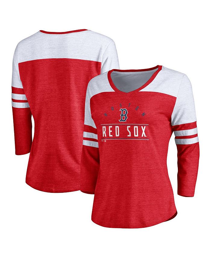 Dkny Womens Boston Red Sox Long Sleeve Graphic T-Shirt