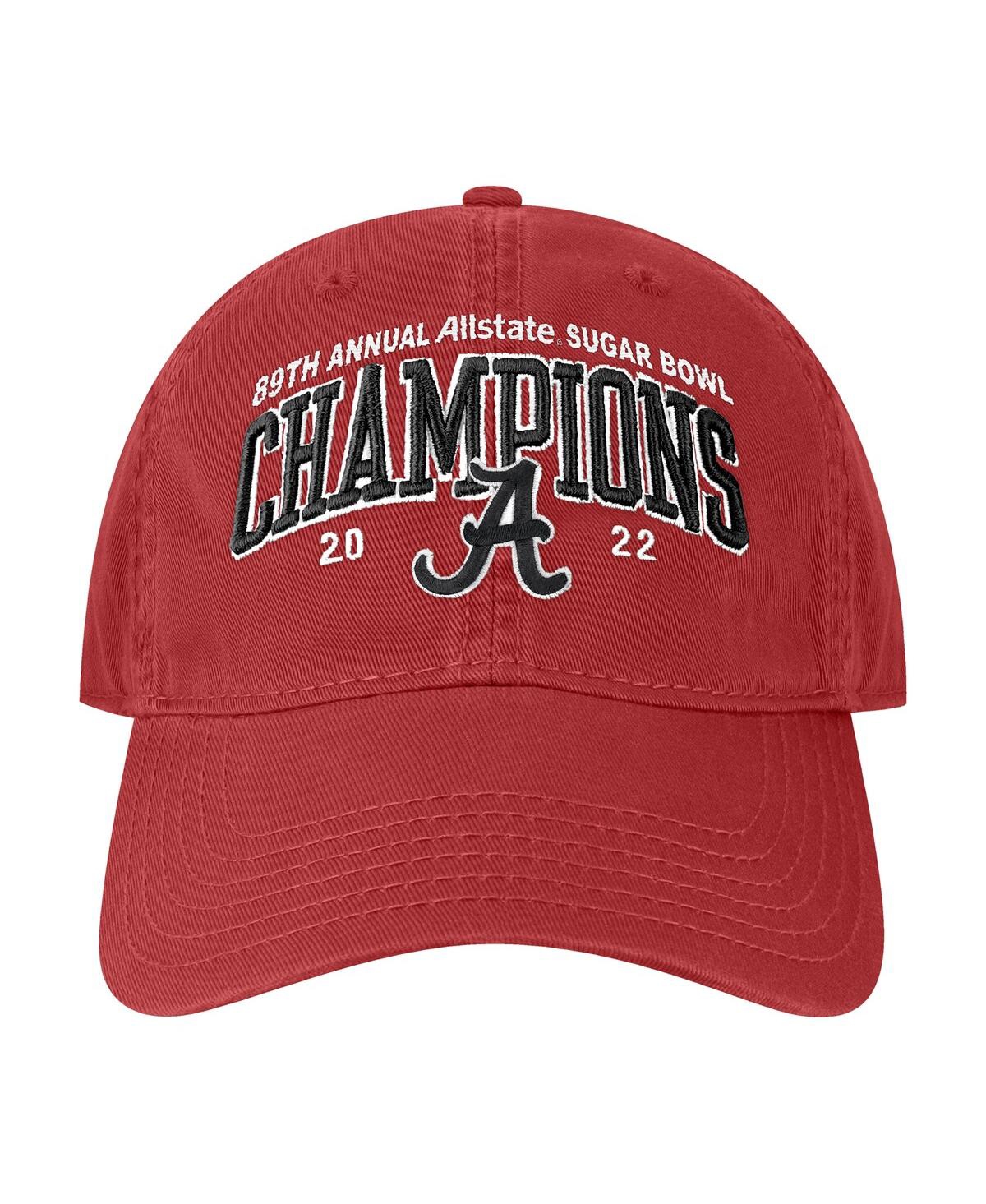 LEGACY ATHLETIC MEN'S LEGACY ATHLETIC CRIMSON ALABAMA CRIMSON TIDE 2022 SUGAR BOWL CHAMPIONS ADJUSTABLE HAT 