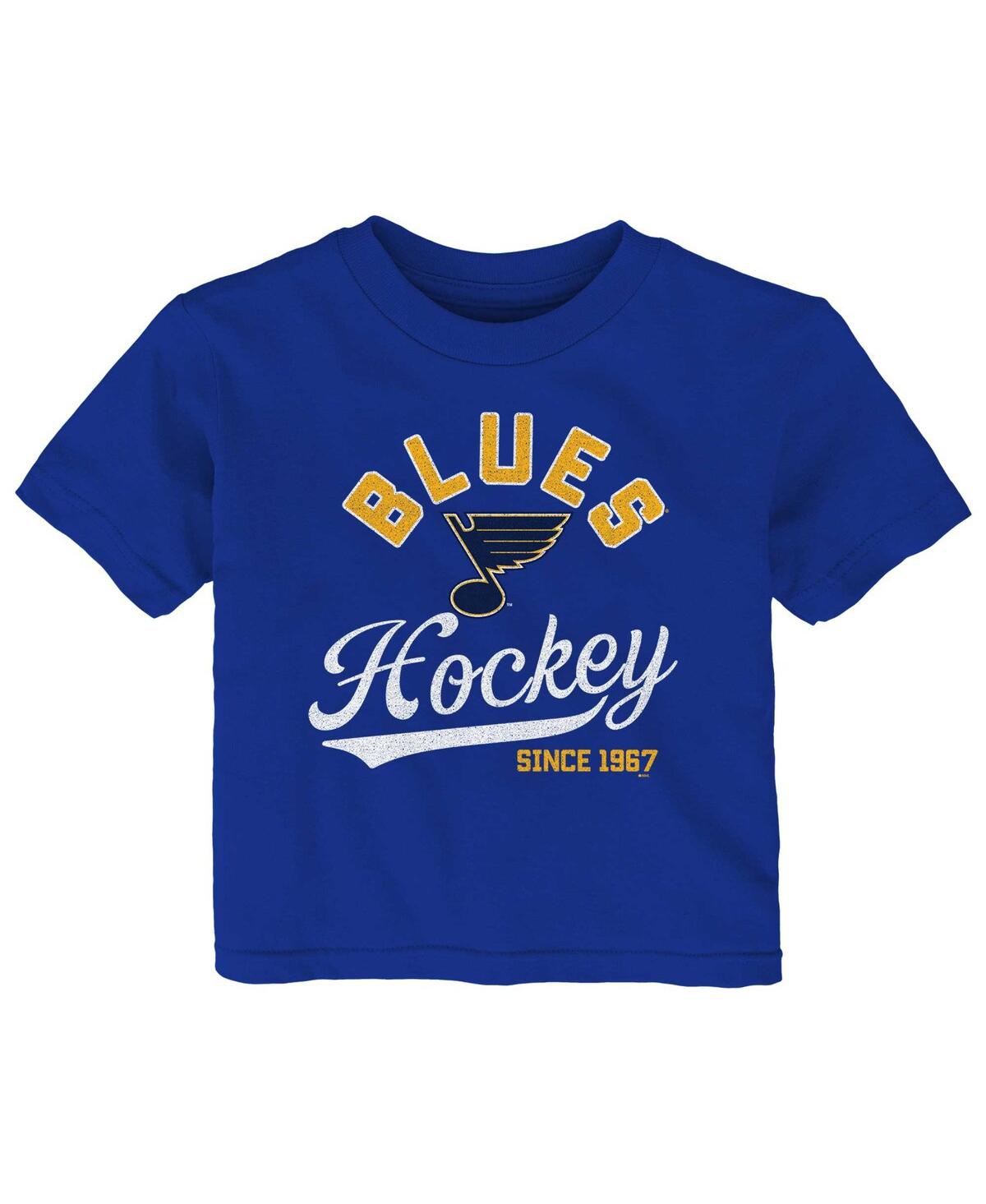 Outerstuff Babies' Infant Boys And Girls Blue St. Louis Blues Take The Lead T-shirt