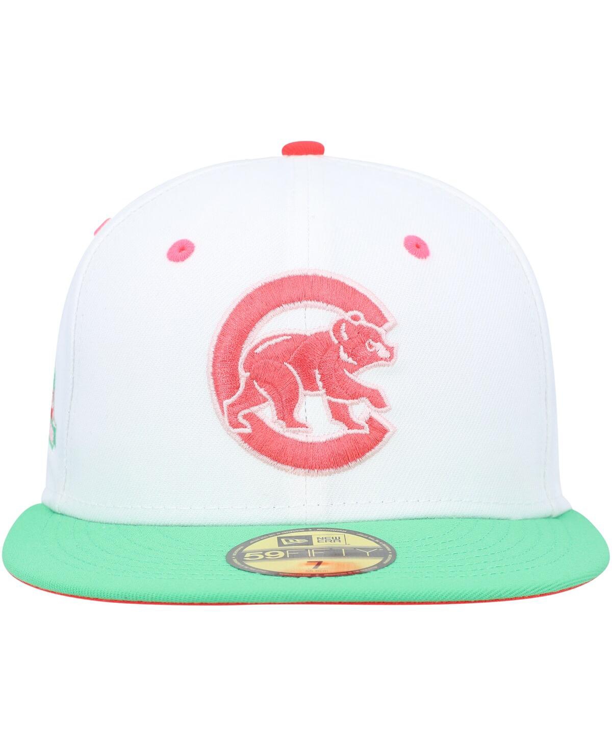Men's New Era Green Chicago Cubs Watermelon Lolli 59Fifty Fitted Hat - Green