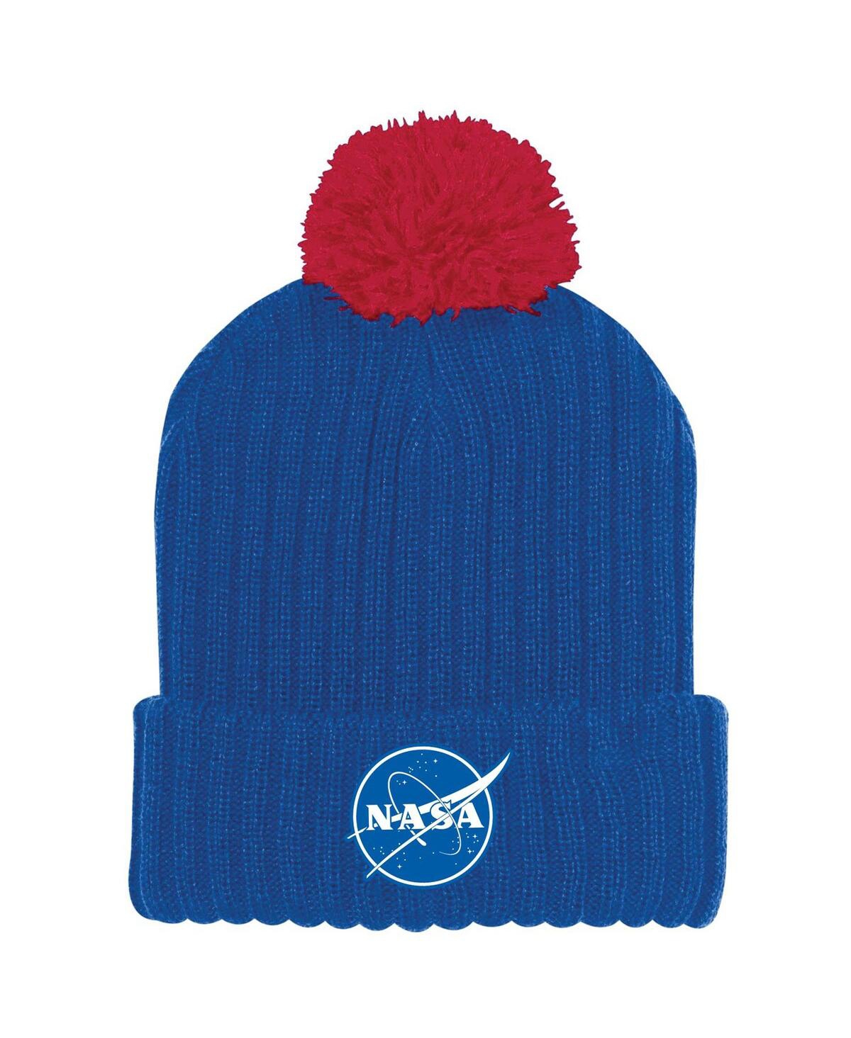 Shop Under Armour Men's  Royal Navy Midshipmen 2022 Special Games Nasa Cuffed Knit Hat With Pom